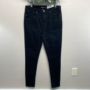 NWT On 34th Black Denim High Rise Skinny Leg Jeans 10/30